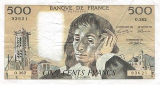 France 500 Francs 1992