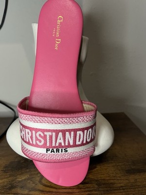 Light Pink Dior Dway Slides Size 8