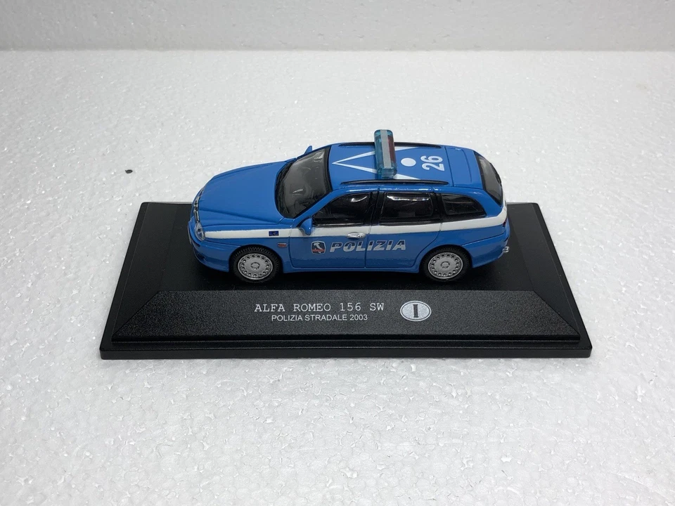 1:43 New-Ray Alfa Romeo 156 SW Polizia Stradale (2003) Modello Statico🔝 Info⬇️ - Immagine 3 di 4