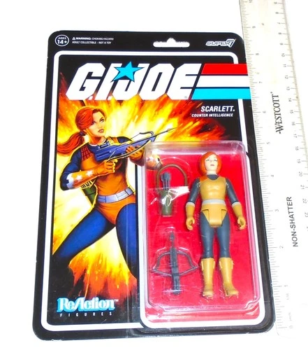 MIP MOC ACTION FIGURE 2021 Hasbro Super7 ReAction  Scarlett Counter Intelligence