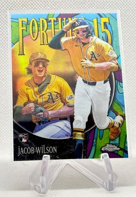 2025 Topps Chrome Update Series Jacob Wilson Fortune 15 Insert RC