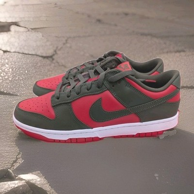 Nike Dunk Low Retro BTTYS Mystic Red Cargo Khaki Men Size 11 Freddy Krueger NIB