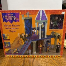 Mattel Disney Hunchback of Notre Dame Adventure Playset w/ Quasimodo NOS RARE