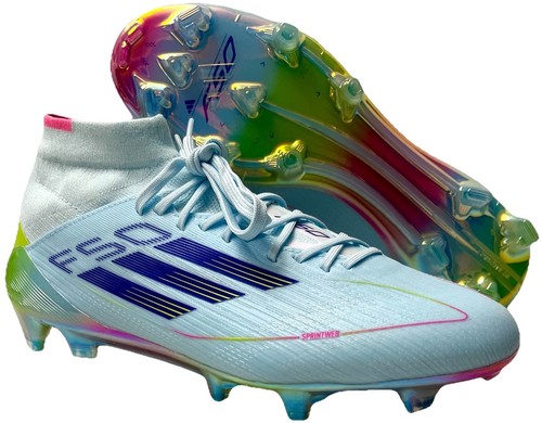 Adidas F50 Elite Mid FG Size 6 Womens White Blue Soccer Cleats | eBay