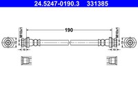 ATE 24.5247-0190.3 Bremsleitung FüR Nissan