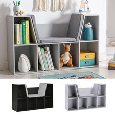Kids Toy Chest Bookcase Shelf Storage Cabinet Organizer Refurbished