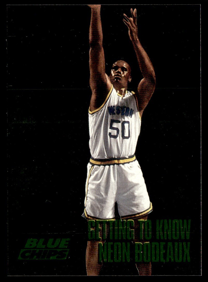 1994-95 SkyBox Blue Chips Neon Bodeaux Shaquille O'Neal 08165/12500 #F3 B