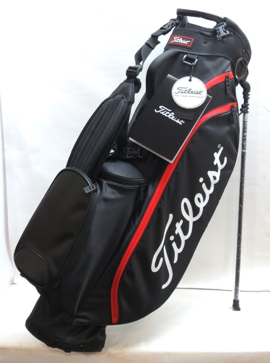 Titleist TB23SX4A New Players 4 Stand Bag 8.5 Type Black Red Titleist TB23SX4A New Players 4 Stand Bag 8.5 Type Black Red
