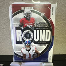 Panini Contenders Round Numbers #2 Marvin Harrison Jr. Malik Nabers Rookie 2024