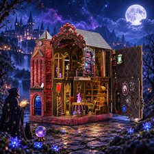 Book Nook Kit for Bookshelf β Arcane Spire Magical Castle 3D Wooden Puzzle, DIY