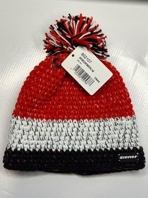 Ziener Intercontinental Pompom Red Hat  unisex one size fits most