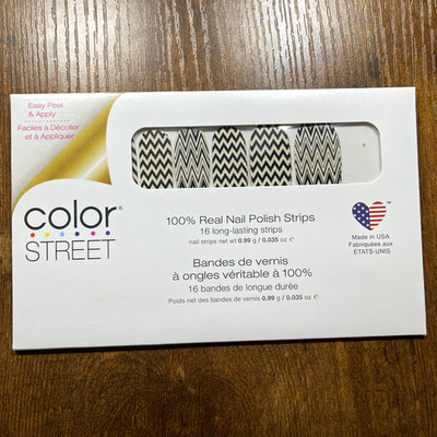Color Street *Keep Calm and Chevron* FDL055 Clear Overlay Sealed RETIRED *HTF*