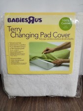 NIP BABIES R US Terry Changing Pad Cover 100 Cotton Fits up to 16" x 34" CREAM