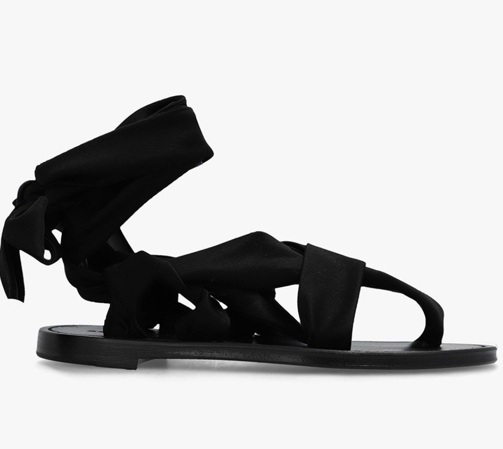 Sandali gladiatore neri Saint Laurent nuovi con scatola taglia 38 5