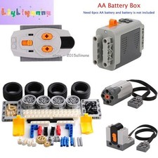 70PCS MOC Technic Power Functions Kit - M Motor, AA Battery Box Remote Set