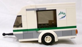 LEGO City 60117 Van And Caravan Set Caravan Trailer With Dog Incomplete