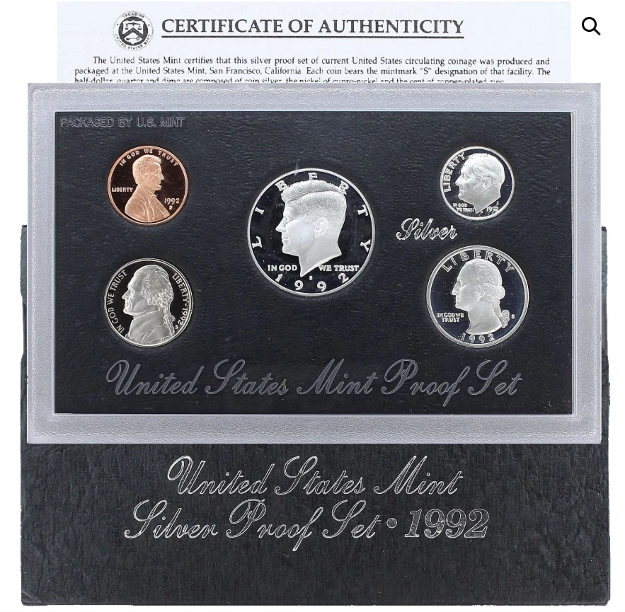 U.S. Mint Silver 1992 US Coin Proof Sets for sale | eBay