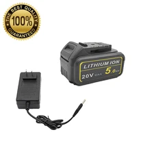 20V MAX Lithium-Ion Battery and Charger, 5.0 Ah, Battery Starter Kit