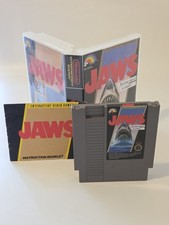 Jaws NES Nintendo Cartridge With Generic Plastic Case ~ Tested Works Great!