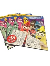 Set of 3 Crayola Limited Edition Coloring Book Retired Crayola 48 Coloring Pages