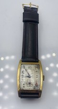 Omega Antique Art Deco 14k Yellow Gold Manual Wind Men's Watch