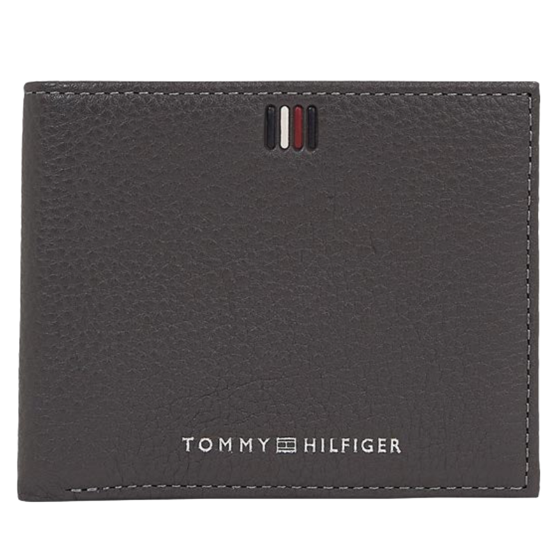Tommy Hilfiger Men’s Grey Designer Central Mini Credit Card Wallet