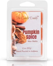 The Candle Daddy Pumpkin Spice Fall Autum Scented Melt- Maximum Scent Orange 