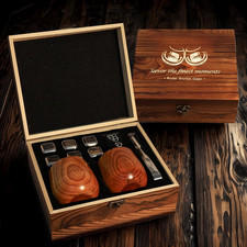 Vaso de madera carbonizado de bourbon, regalos de bourbon para hombre, hecho a mano Premiu