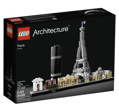 LEGO 21044 Architecture Paris Skyline Eiffel Tower Louvre Retired NEW SEALED