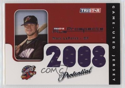 2008 TRISTAR Prospects Plus PROtential Game Used /199 Matt LaPorta Rookie RC 0f4