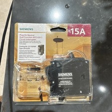 Siemens Q115DFNP 15 Amp 1-Pole Dual Function Plug-on Neutral Circuit Breaker