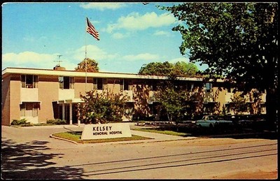 Kelsey Memorial Hospital Postcard Lakeview Michigan Vintage Unposted