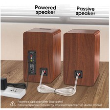 Wireless Bluetooth Bookshelf Speakers, 40W Pair