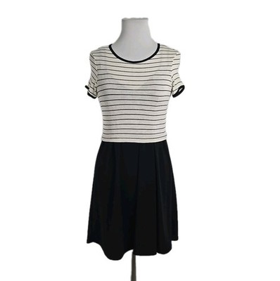 City Triangles Black Cream Two-piece Set Sundress & Crop Top Junior Medium M New