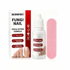DERMFREE Toenail Treatment,Gentle Formula, 0.5 Fl Oz Pack of 2 , red