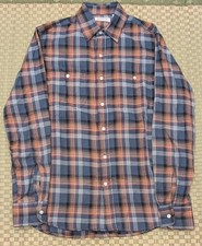 Gustin Lightweight Plaid Flannel Shirt Men's Size XS Made in USA