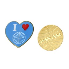 Vintage 1980s - 90's Pan-Am Airlines Souvenir Pins