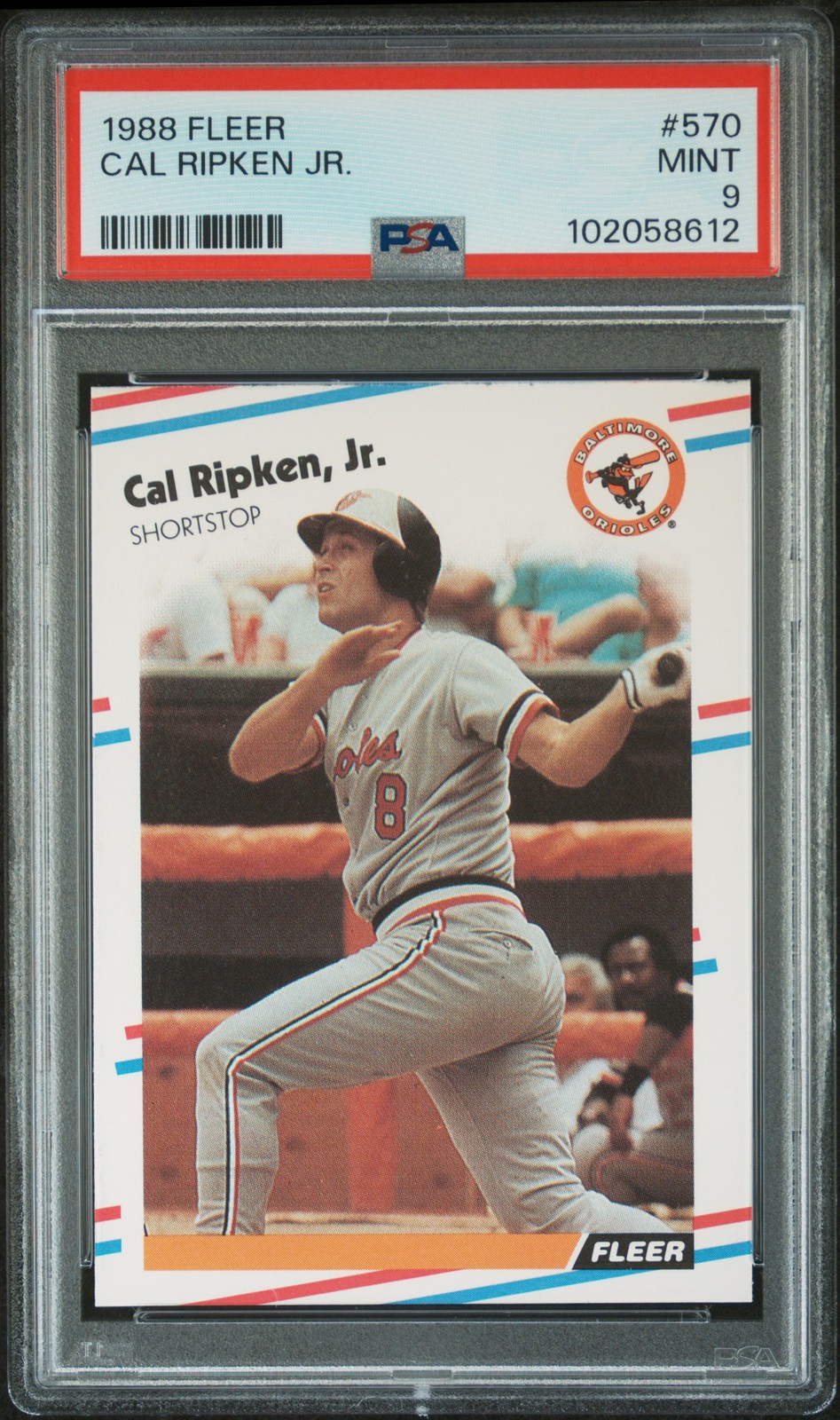 1988 Fleer #570 Cal Ripken Jr. PSA 9