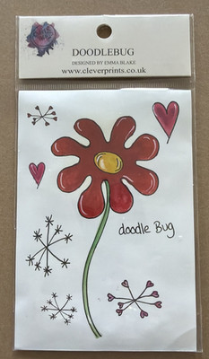 Clever Prints von Emma Blake. A6 Clear Stamp Set - Doodlebug