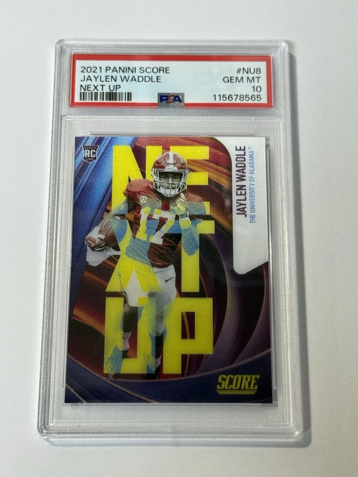 Jaylen Waddle Panini Score Next Up #NU8 Base