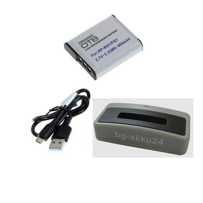 Akku und USB Ladegerät für Sony Cybershot DSC-HX5 DSC-H50 DSC-H55 DSC-H90