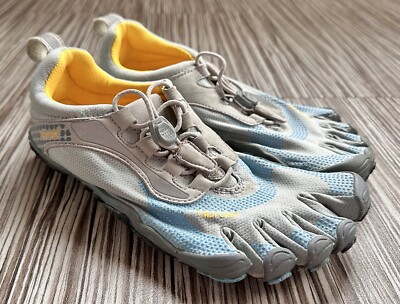 Vibram FiveFingers Bikila Womens Size 7 US W356 Barefoot Running Shoes Gray Blue