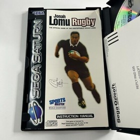 Jonah Lomu Rugby (Sega Saturn, 1997 PAL) Game Complete With Manual VGC
