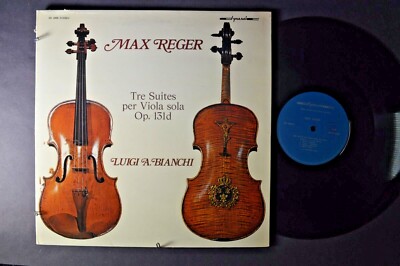 MAX REGER Tre Suites Per Viola Sola Op. 131d CLASSICAL LP DYNAMIC ITALY IMP MINT
