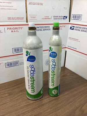 2 Soda Stream Sodastream 1- 33 oz. 130 L CO2 Carbonator Canister 1 - 14.5 Oz