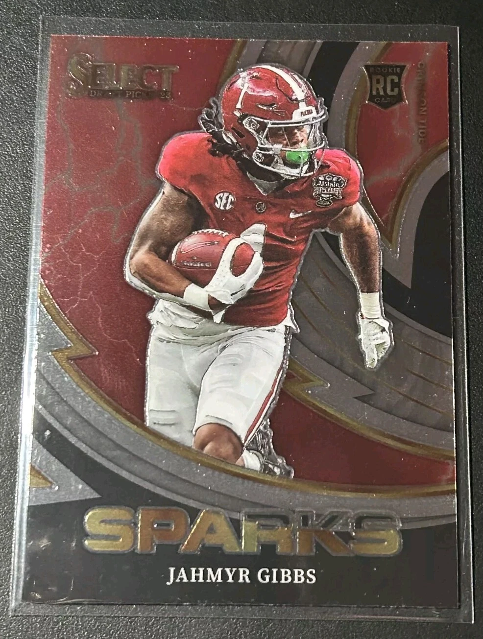 Jahmyr Gibbs Panini Select Draft Picks Sparks #SPRJG Base