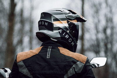 2XL XXL AIROH Commander 2 Doom Gold Brown CARBON Adventure Motorbike Helmet
