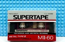 REALISTIC  SUPERTAPE  M  II-60 1988  BLANK CASSETTE TAPE  (1)  44-950 (SEALED)