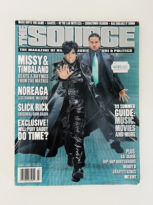 The Source #118 July 1999 - Missy Timbaland Slick Rick Noreaga Heavy D MC Eiht 