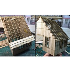 Wood House Kits -   Scale Diorama Scene   Sand Table Mode Building